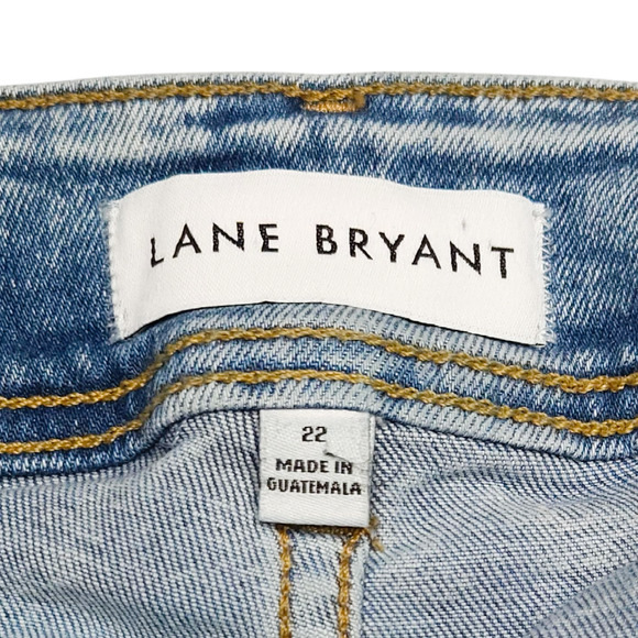 EUC Lane Bryant Flex Magic Waistband High Rise Jegging Sz. 22x29 Acid Wash Blue - Picture 6 of 9